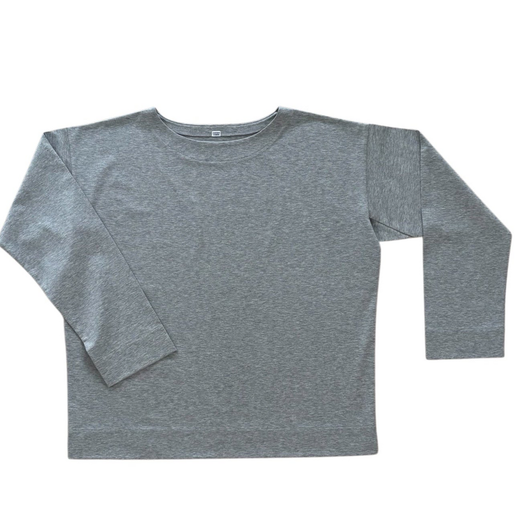 Cleaveland<br> "De partout"<br> Pull à manches longues gris clair