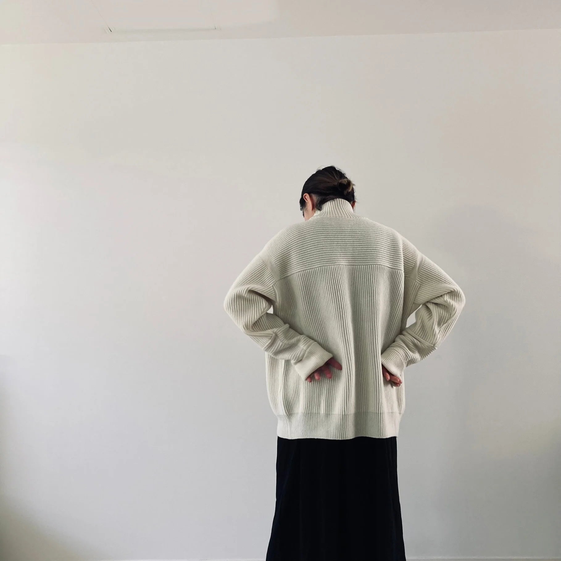 Cleaveland<br> « Le nouveau monde »<br> Pull à manches longues blanc cassé