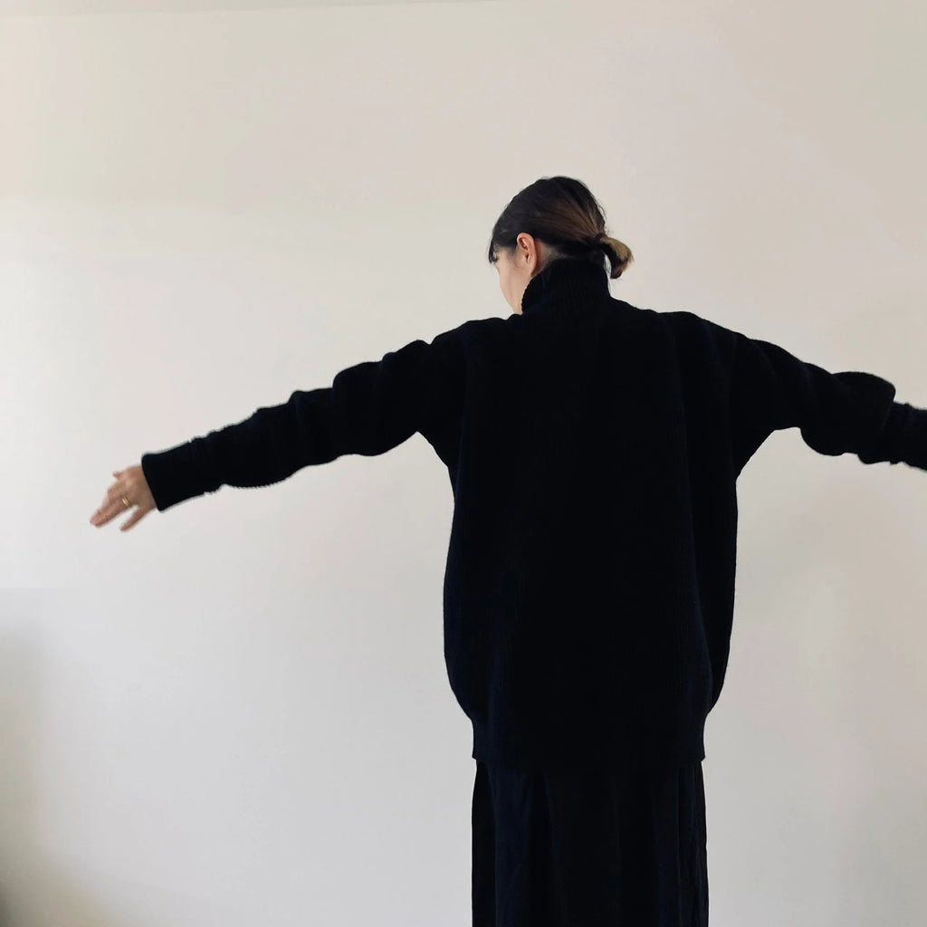 Cleaveland<br> « Le nouveau monde »<br> Pull à manches longues noir