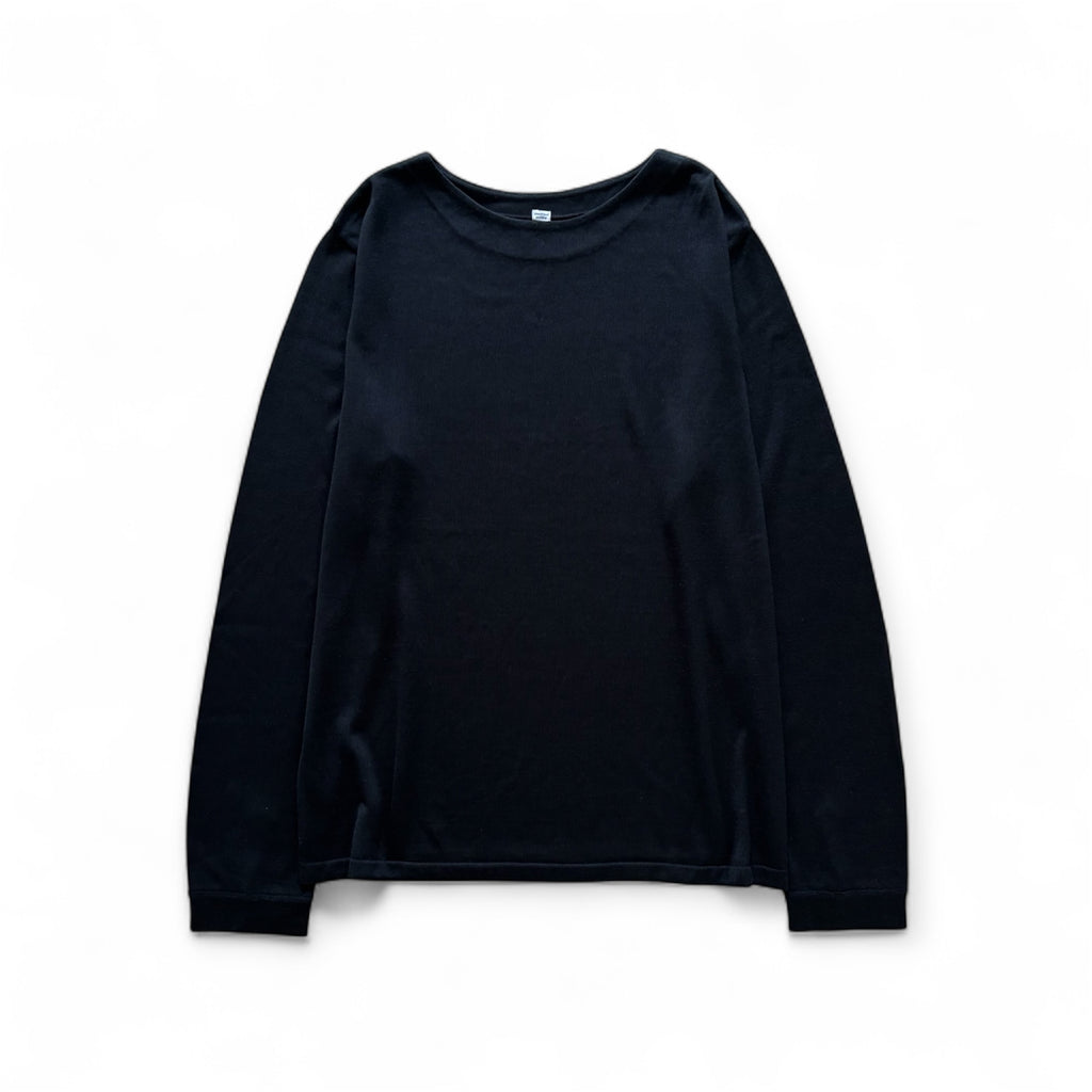 cleaveland  <br>"Out of everywhere"<br> C/pullover long sleeve Silk Knit Black