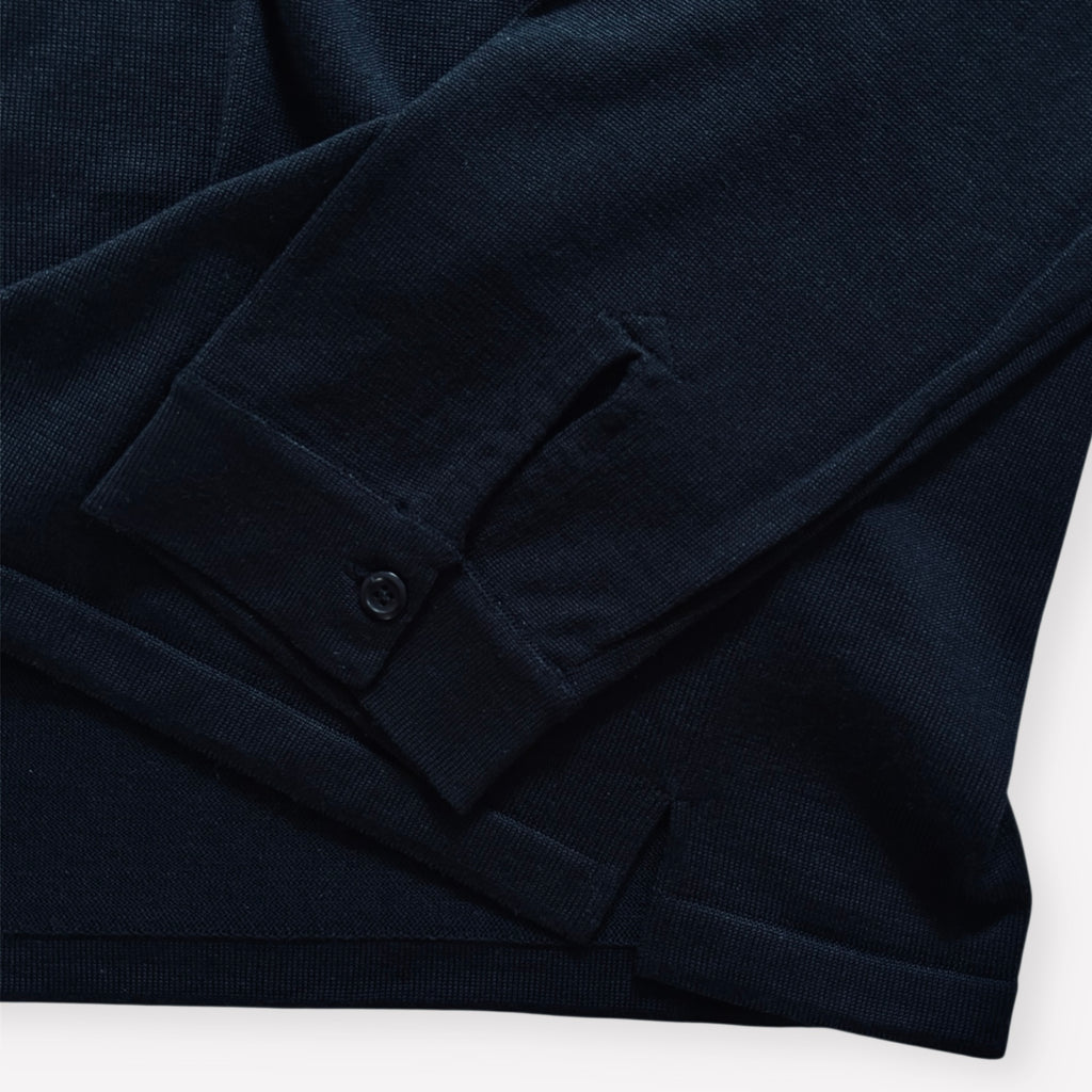 cleaveland  <br>"Out of everywhere"<br> C/pullover long sleeve Silk Knit Black