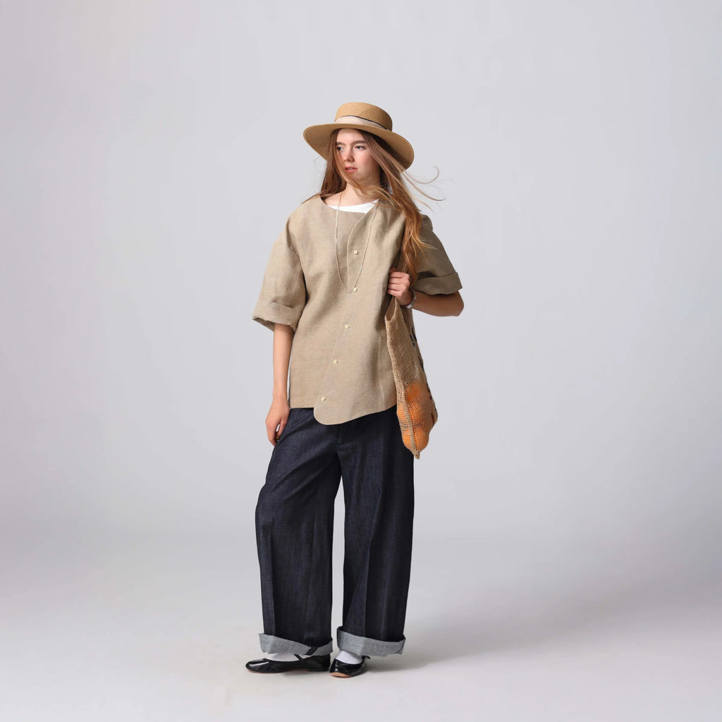 cleaveland×BELLA MOLNAR<br> : to order<br> “Play vest” with MUSO sleeves vfl